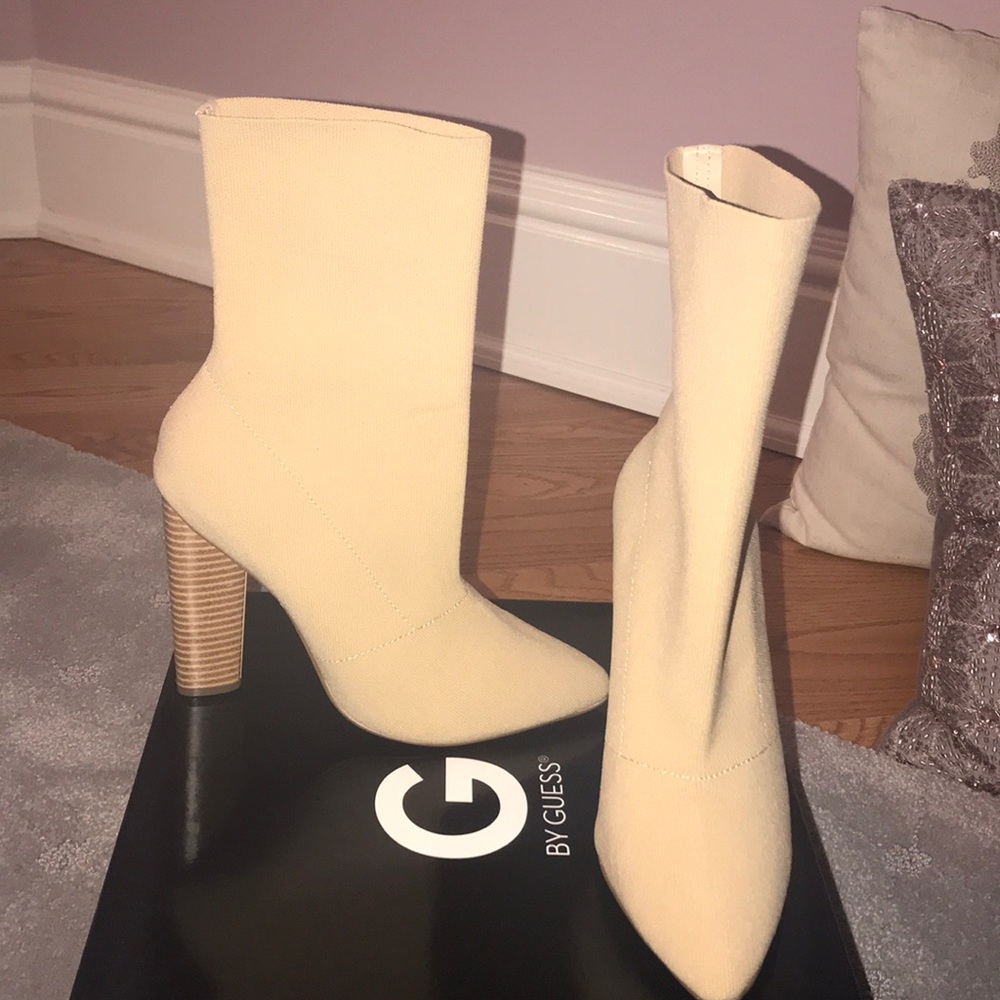 Beige GUESS booties
